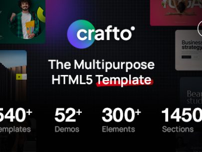 Crafto – The Multipurpose HTML5 Template